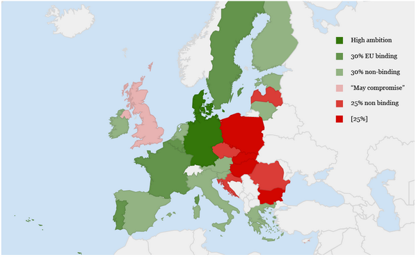 CarbonBrief's tweet photo. Mapped: Member state positions on the #EU2030 climate &amp; energy package #1 - energy efficiency http://t.co/6CAADHUl38 http://t.co/hP68GiESth