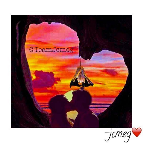 JcmegTeam's tweet photo. Goodnight everyone isang matinding kiss para sainyong lahat! 😘 #lovethis #kissing #jcmeg #megimperial #jcdevera http://t.co/WCfkDlcekN