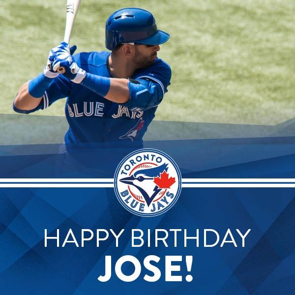 Very special happy birthday goes out to the homerun hitter Jose Bautista   