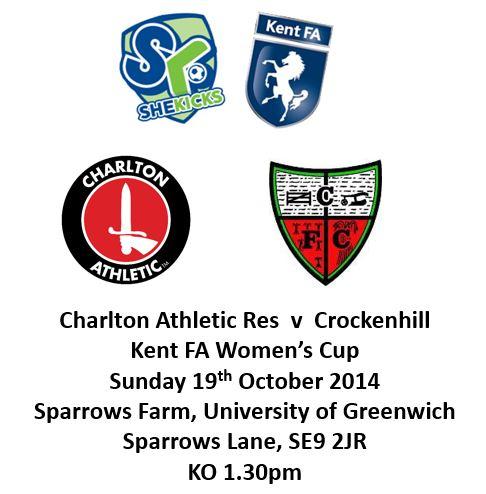 CAFCWomen's tweet photo. Good Luck Reserves &amp; @fittestcabbie in @KentFA Cup v @CrockenhillFC Ladies @Greenwichu #BeWinners #PassPassGoal #COYR http://t.co/UUtNTvuClG