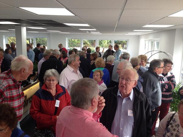 The happy throng assembled at Brooms for our annual get together