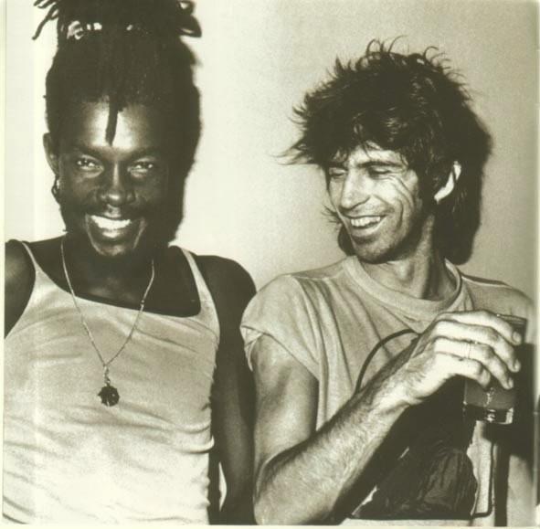Happy Birthday Peter Tosh - here he is with Keith in the 70s 