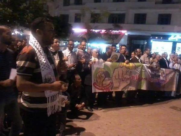 DotQuds's tweet photo. Dar albidaa yesterday stands with #alaqsa
#AlAqsaUnderAttack http://t.co/6UGEzsV2Ad