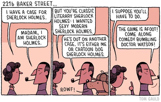 "221b Baker Street" (my cartoon for yesterday's @guardianreview) #SherlockHolmes 