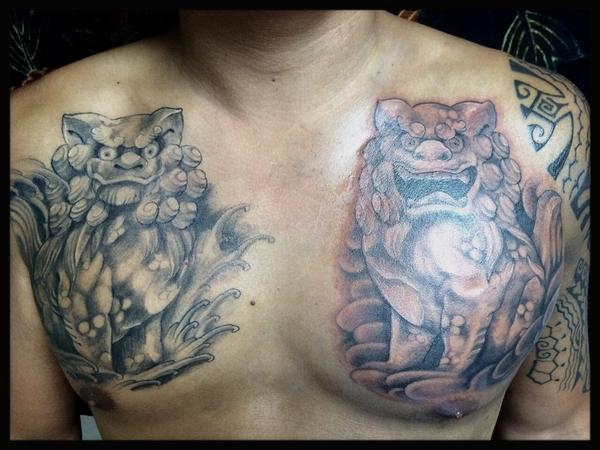 The Meaning Behind Chinese Guardian Lion Tattoos – Self Tattoo