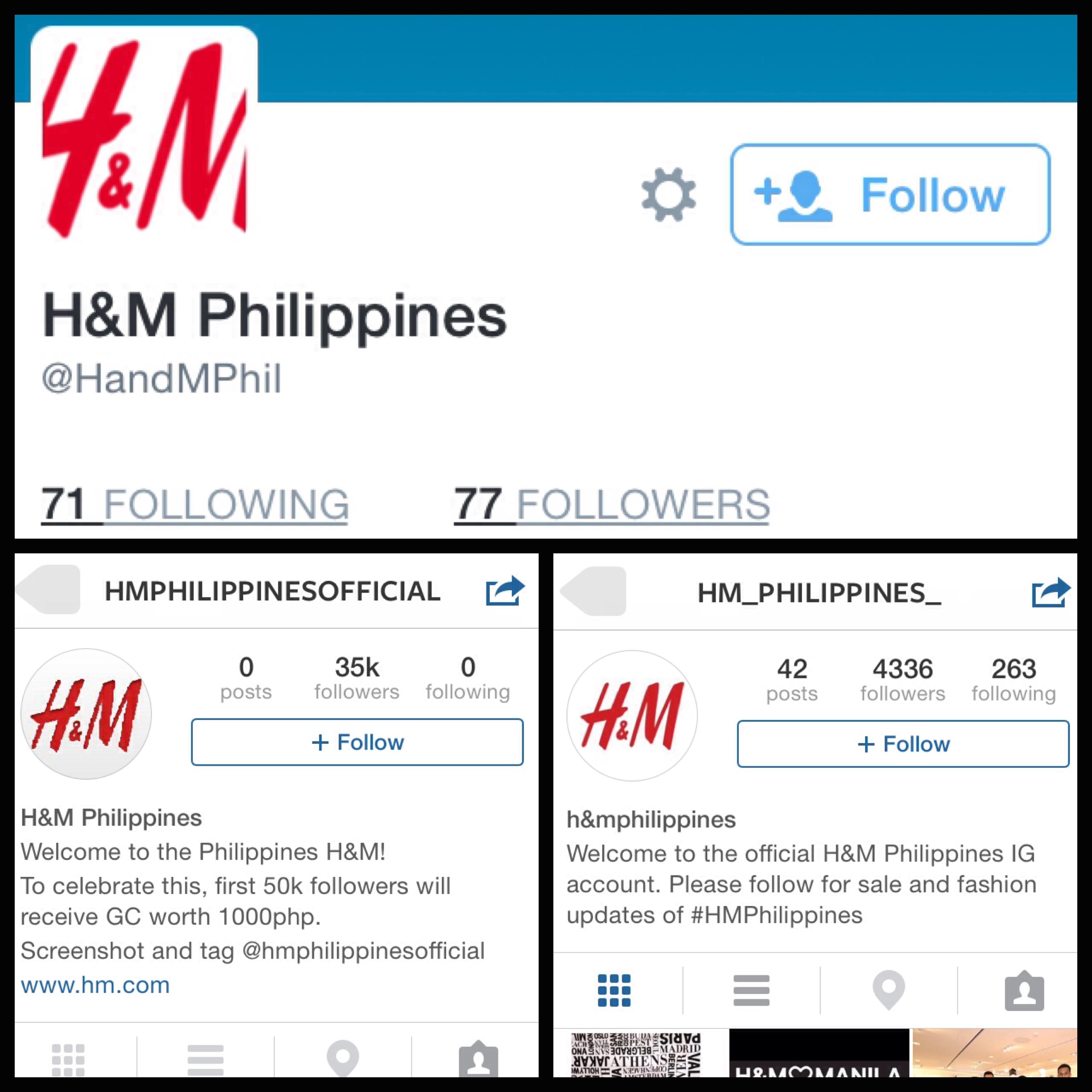 H M Philippines on X Be wary of scams. Below is a list of our official PH accounts Twitter hmphilippines Instagram hm http t e4y1th981P X