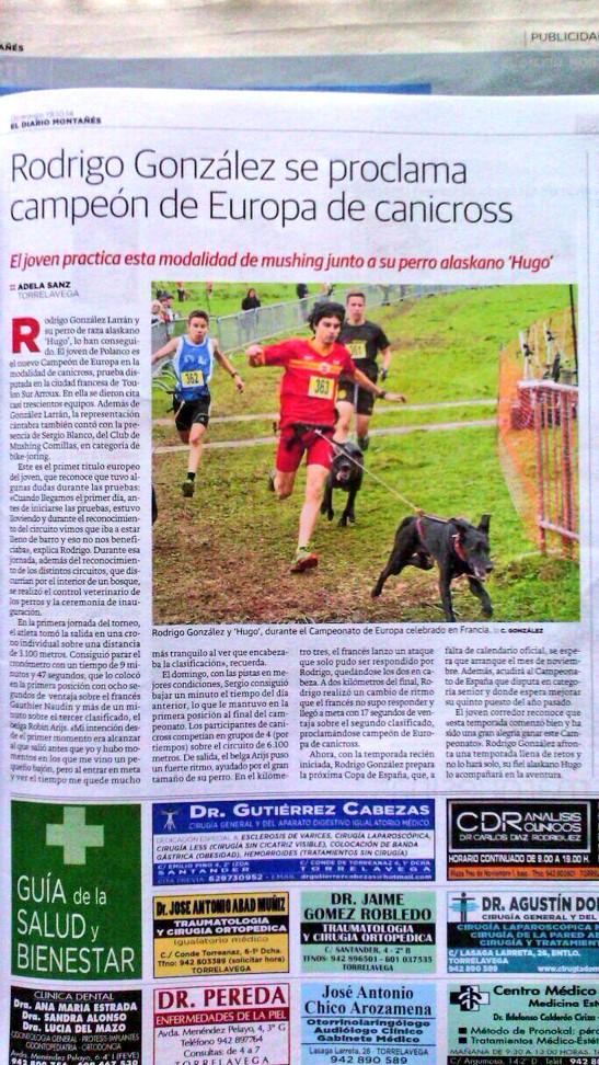 CanicrossT's tweet photo. Gracias al @dmontanes @ad_sanz y las gestas de @rgl_rodri poco a poco se va conociendo el #canicross en #Cantabria http://t.co/RiEoKoJuqV