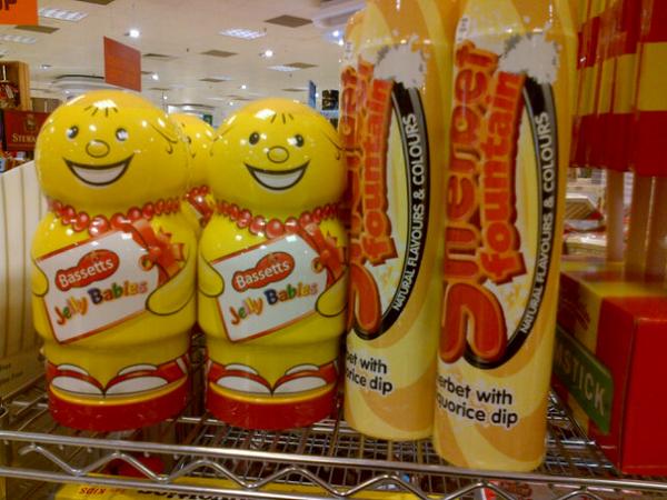 StartLicensing's tweet photo. Supersized Confectionery - Christmas Gifting - #JellyBabies #SherbertFountains retailer shelves turning to Christmas. http://t.co/qvUUnA4cdM