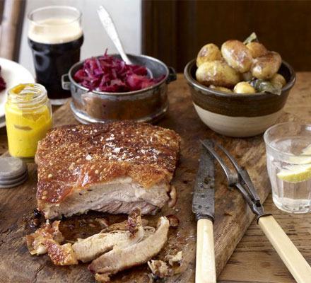 BBCGoodFoodShow's tweet photo. #RecipeOfTheDay Slow Roast Pork belly mustard champ & cider gravy #GFKitchen #GFSScotland http://t.co/AWDkRXjRiq http://t.co/xeEU7H3tj5
