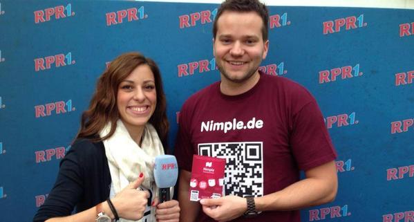 Nimpleapp's tweet photo. @Nimpleapp at @RPR1 #interview #radio #startups #rpr1 #pfalz #bizcards #app #nimple http://t.co/dVOumYMQMY http://t.co/9LoQHnqmYG