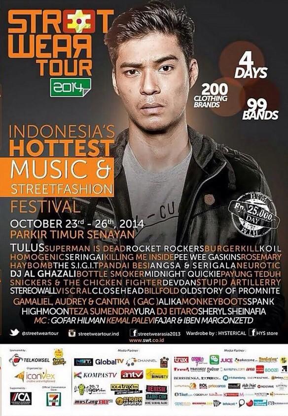 aditsegitiga's tweet photo. Gue dan @kemalpalevi bakal ngeMC shift malem di @streetweartour dari tanggal 23 sampe 26 Oktober. See you http://t.co/oRDPqLziqG