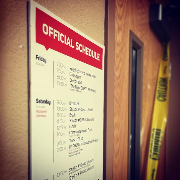 stevemarcbrown's tweet photo. The YFactory is almost ready for #Shift2014 ... the question is, will you be? #YouthMinistry #ApostolicYouth http://t.co/YJHhrgsyJn