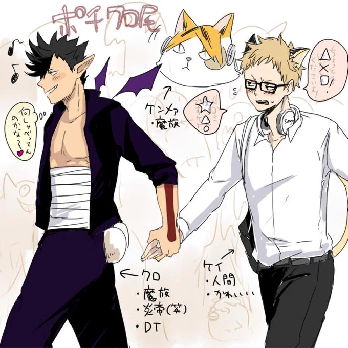 ポチ黒尾パロ 