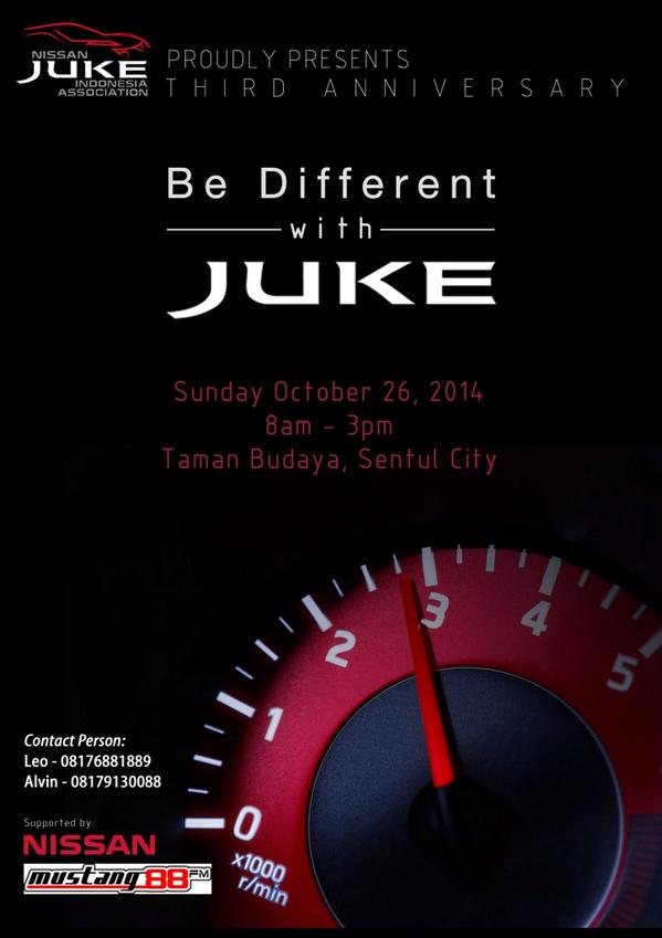 Acara akan dilaksanakan pada hari Minggu, 26 Oktober 2014. Di Tamam Budaya, Sentul City.