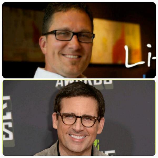 DerekCogswell's tweet photo. Ready to worship w @SteveCarell twin aka our beloved @benjikelley :) @newhopeColumbia is ready for it! http://t.co/QvAbVTFNLE