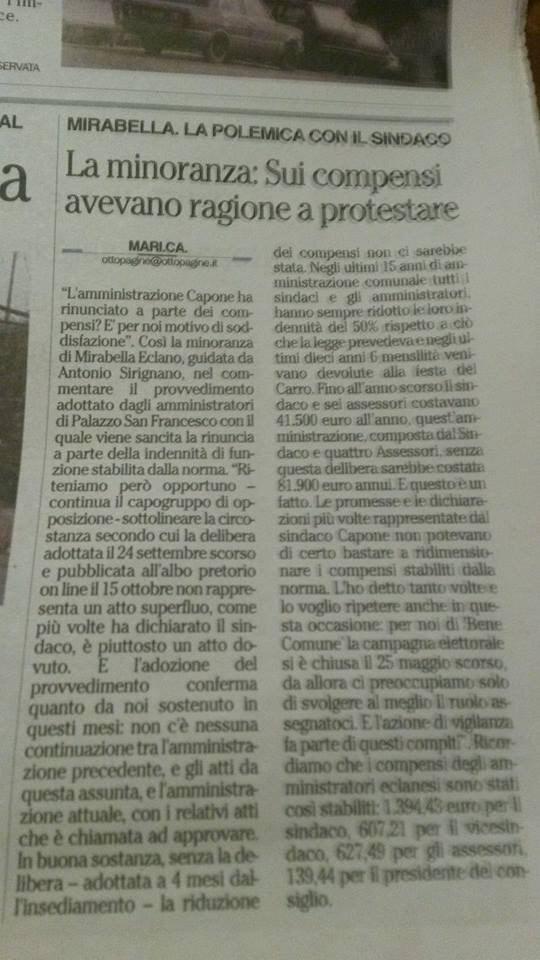 BeneComune14's tweet photo. Battaglia vinta contro l'aumento dei #compensi! #mirabellaeclano #avellino #politica #irpinia http://t.co/9Am1V1UUEL