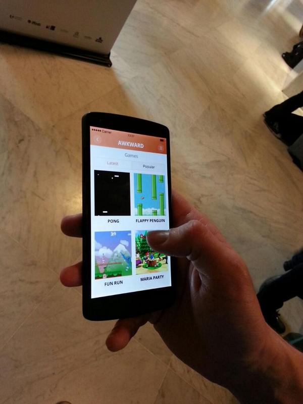 AppAwkward's tweet image. Prototype testing... #SWAntwerp