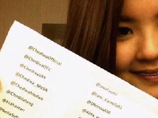 ChedivaOfficial's tweet photo. Uname @.ChedivaOfficial ada diurutan kiri sudut atas, btw ka @chelseaimb cek dm yaa:3 http://t.co/3yz2HXkik4