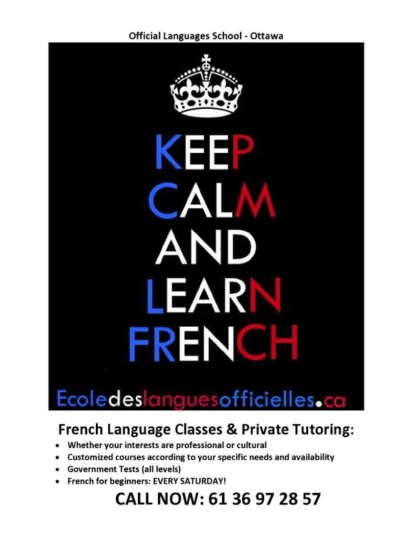 FrenchSchoolOtt's tweet photo. FRENCH FOR BEGINNERS: GOVERNMENT TESTS (or cultural interests). START DATE: November 1st. http://t.co/o3uJzzTEAe http://t.co/T6fDuw87N6