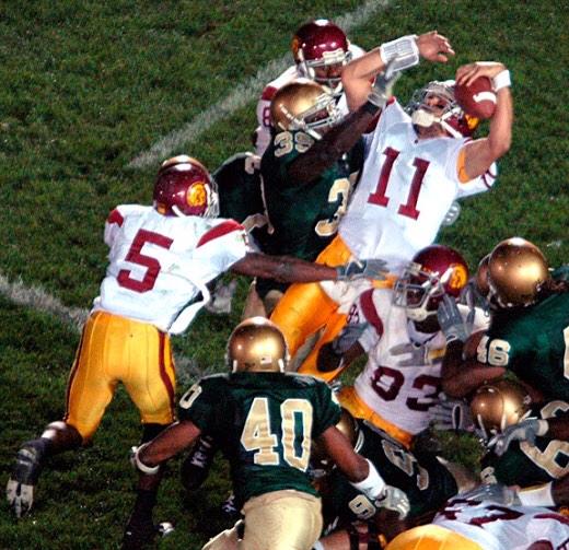 breneleven's tweet image. Haven't been this mad over a notre dame game since this bullshit in 2005 against USC. #BushPush