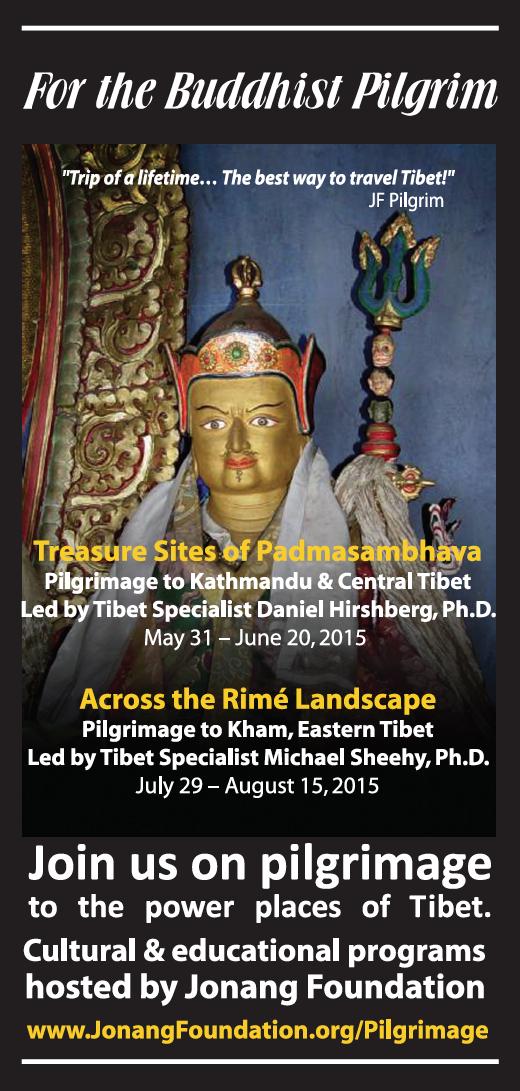 flyer for summer 2015 <a href="/JonangFound/">Jonang Foundation</a> pilgrimages - I'll lead a trip to explore the Rimé landscape in Kham. #Buddhist