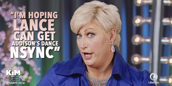 RT if you love <a href="/NSYNC/">*NSYNC</a> puns as much as <a href="/Kim_Gravel/">Kim Gravel</a>! #KimofQueens