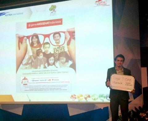 CSRAstra's tweet image. (DKI Jakarta) Bahkan @Gamal_Albinsaid juga lakukan komitmen sehat.Teruslah menginspirasi! #generAKSISEHATIndonesia