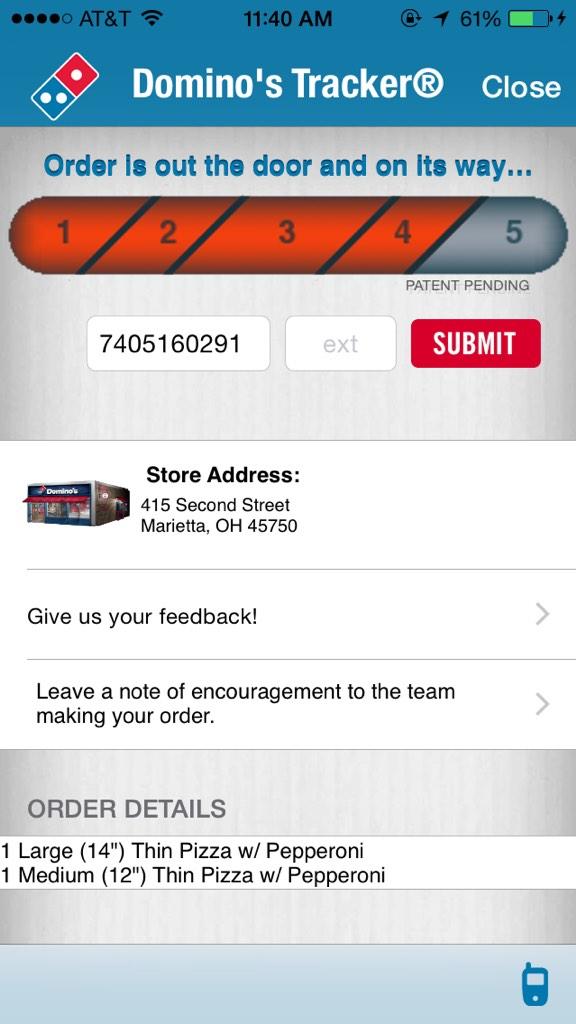 joelleloeber's tweet image. ITS ON ITS WAYYYY. @dominos #pizzatracker #ilovepizza 🍕😍