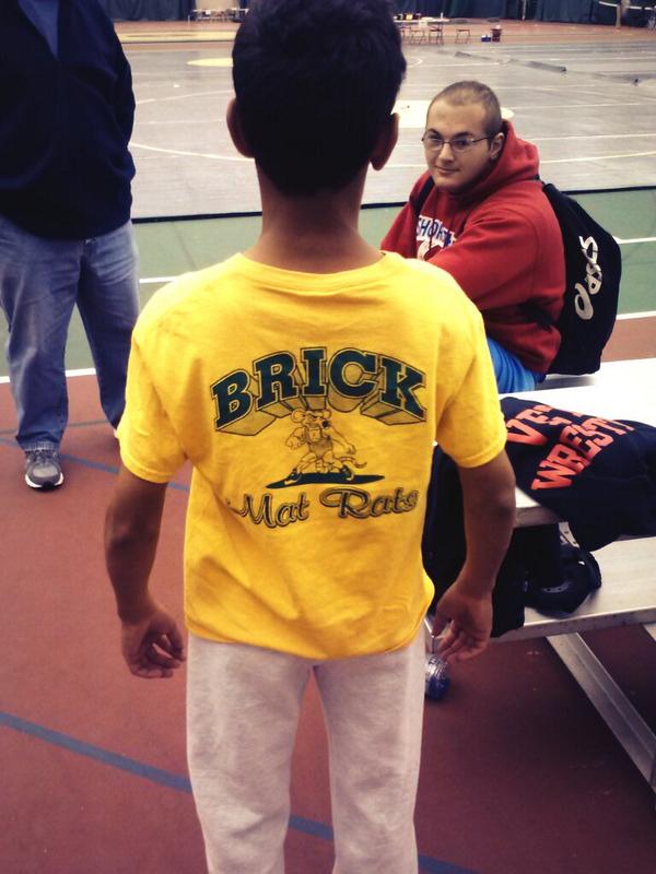BMHSwrestling's tweet image. Rivera representing Brick Mat Rats as he takesdown the 1st session at the TCNJ tournament #TWOOOO