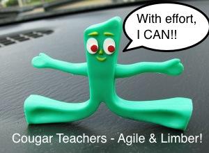ecsaibel's tweet photo. Successful learning means channeling our inner Gumby - &amp; SMILES don't hurt! #gafesummit #getlimber #HotYoga #GoGreen http://t.co/DgPbvz0UjN