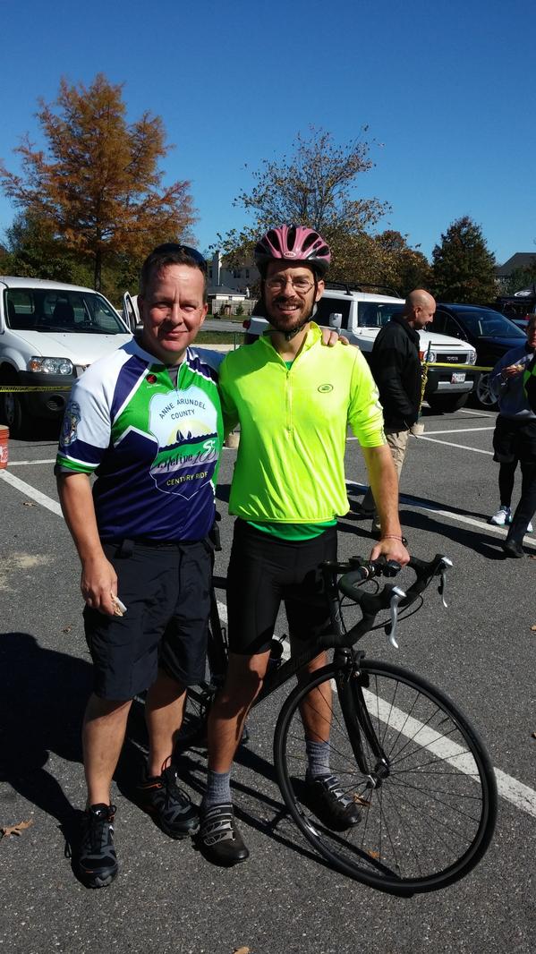 Enjoyed riding 56mi today in the <a href="/AALifeline100/">Lifeline100 Century </a>! Thx <a href="/RecParks/">AA Co. Rec & Parks</a> <a href="/Bike_AAA/">BikeAAA</a> &amp; <a href="/AACOPD/">Anne Arundel County Police Department</a> for a good event. @ChiefKevinDavis