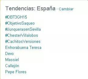 Esas tendencias.... besos a toda mi gente...#DBT3GH15