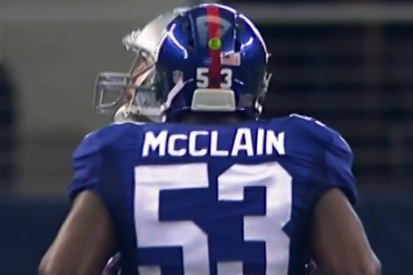 BleacherReport's tweet photo. VIDEO: Tony Romo yells “53 is the Mike,” Jameel McClain yells back “I’m not the Mike!” 
http://t.co/nnkSOqRMhM http://t.co/Bzw4wNQUvH