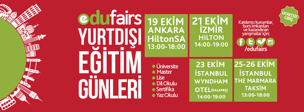 Şimdi sıra güzel şehir İzmir'de. Hemen online davetiyeni al! edufairs.com.tr/online-davetiye