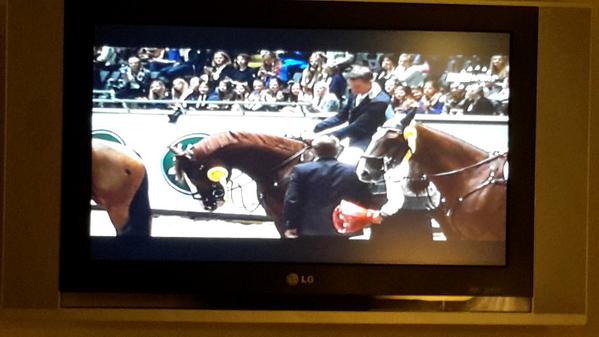 CountessofB's tweet photo. Brilliant evening's viewing:  FEI world championship showjumping.  Pity the  commentary's in German. http://t.co/Svqp1JyWnO
