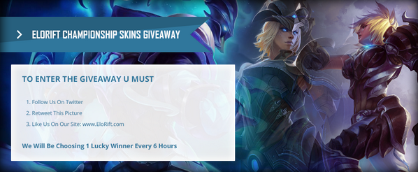 EloRift's tweet photo. EloRift Championship Giveaway!
#csriven #championshipriven #csthresh
Follow&amp;RT
Private Code!
http://t.co/vtcUWXRMDn http://t.co/gUKmLABzx8