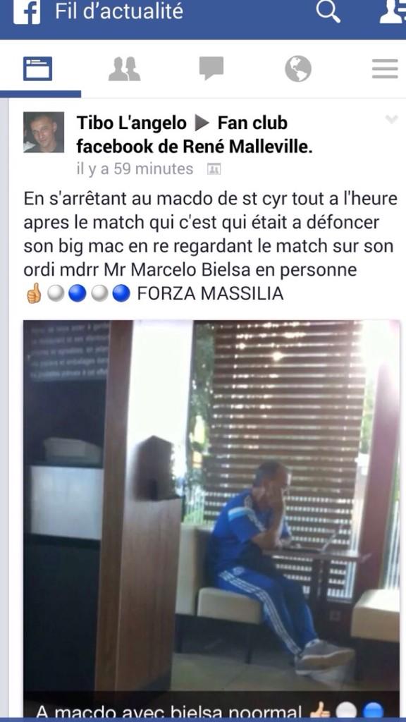 BengousOueske's tweet photo. Mafoi il a raison après la victoire il est partie ce casser un Big mac Normalus #Bielsa #OnTaime #TuMeRegale #MecEnOr http://t.co/R0cuplZCJX