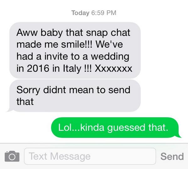 That funny moment when your ex texts you instead of his girlfirend! #whatadooshbag
