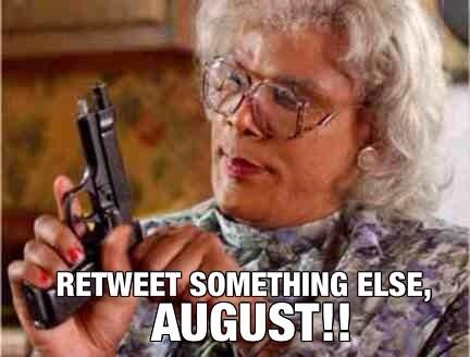 auguniversity's tweet photo. RETWEET ANOTHER BITCH THAT AINT ME AUGUST!!! @AugustAlsina http://t.co/q9Xjlube7B