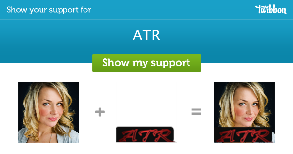 carmenatr's tweet photo. Please help support ATR, add a #Twibbon now! http://t.co/dKYpmXzIAf http://t.co/wOi4XH5cZM