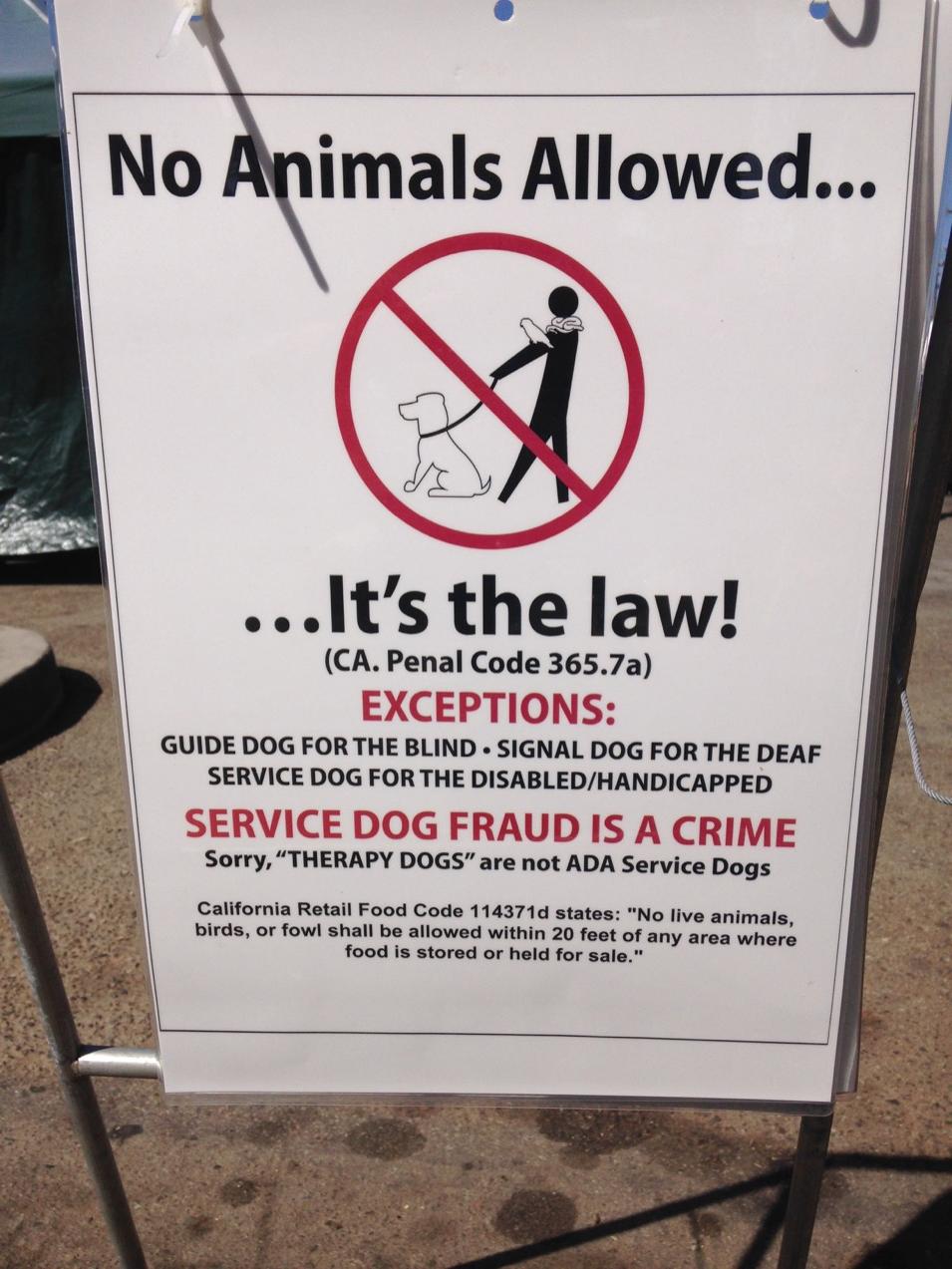 Conor Friedersdorf on X: "Santa Monica cracking down on "service dog fraud"  and therapy dogs. http://t.co/NGhfKfdCfy" / X