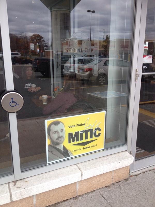 marykirby71's tweet photo. Great to see @SecondcupInnes supporting @JODYMITIC #innesward #ottvote #buylocal #teammitic #Ottcity http://t.co/5s5X62muex