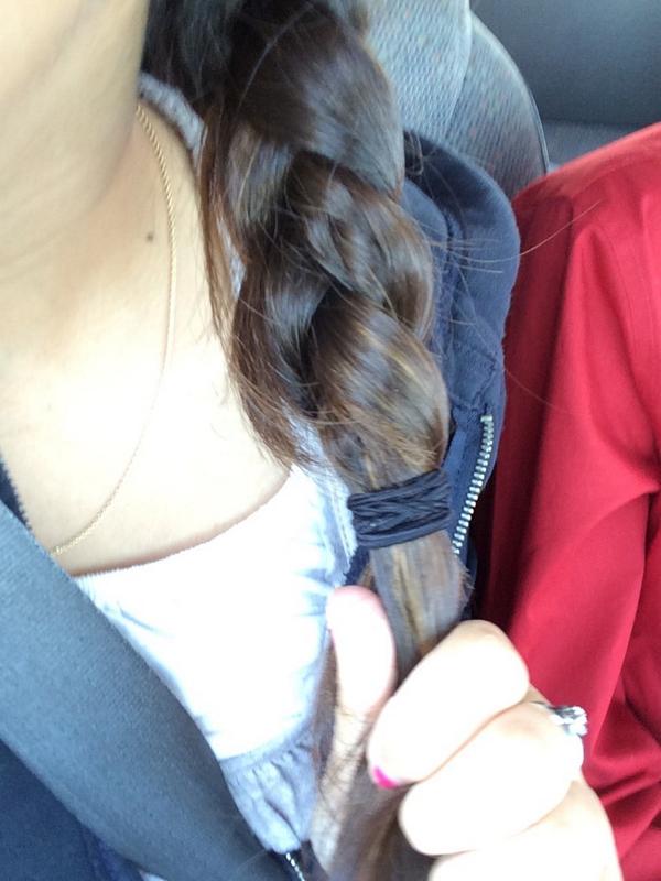 A_Anahi1996's tweet image. Tried out @ZozeeBo 's braid in a braid but added a bow and braided my bangs #Braidception lol
