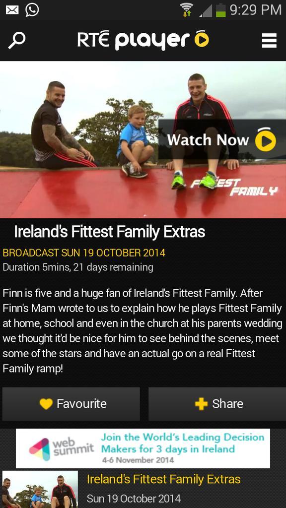 #IrelandsFittestFamily <a href="/NicoleDavern/">Nicole Davern</a>  @kieranDavern <a href="/FittestFamily/">Fittest Family</a> #Finn #Biggestfan
