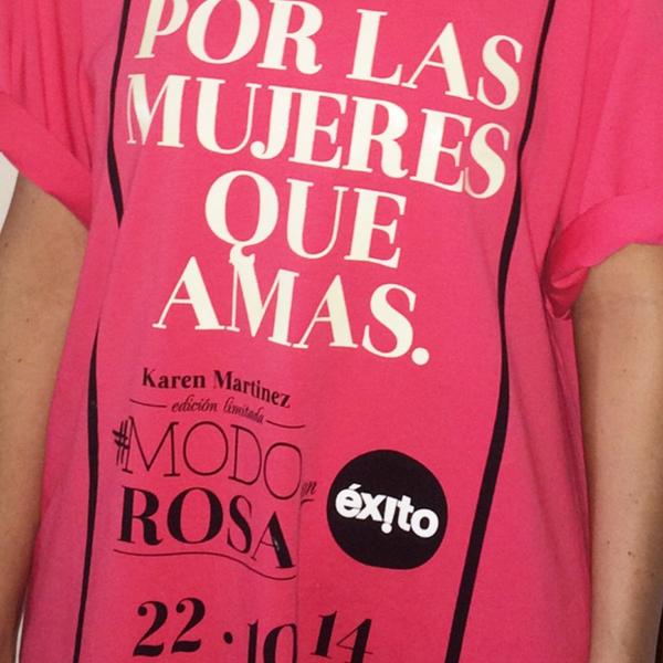 carolinaecastro's tweet photo. Yo estoy en #modorosaconexito por todas las mujeres que amo! #modaexito apoyando a @modorosa http://t.co/Zxpi0O0UaH