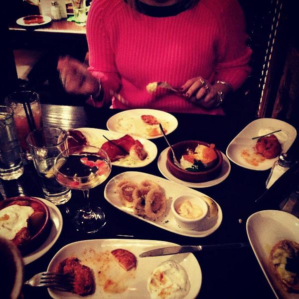 CathrynEB's tweet image. Don't think @jayns_x and I ordered enough food today....