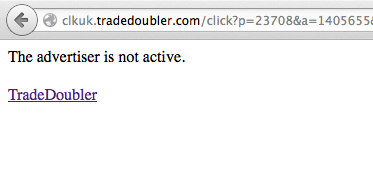 GrooveAlert's tweet photo. Artists/labels should be more careful using @Tradedoubler_UK's "smart urls". They're not so smart after all. #lockin http://t.co/8TKMNMrH6d