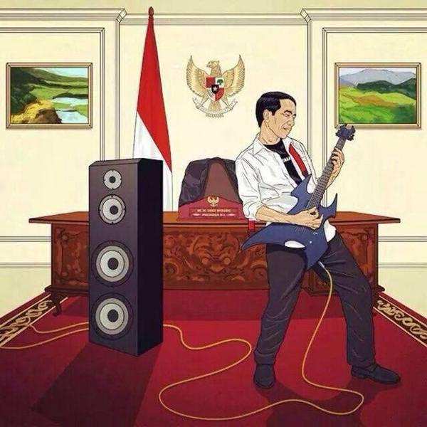 ROCKYOU! :D RT <a href="/fajarnugros/">Fajar Nugros</a>: "pak Presiden, semua udah siap!" - "yooh sak lagu sik.. Lagune SO7 sik!"