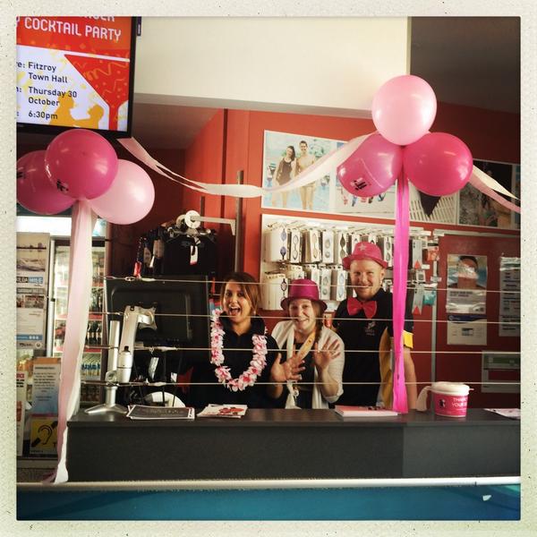 McGrathFdn's tweet photo. β@EveryStroke: Welcome to pink week @YarraLeisure! We're raising money for the @McGrathFdn. #fitzroyswimmingpool http://t.co/r2Hpbd1yzPβ