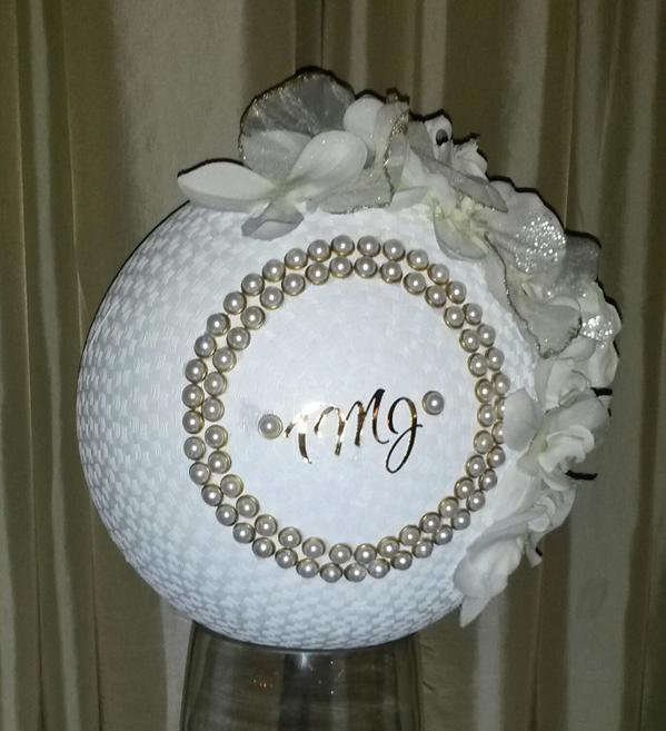 GGAPlay's tweet image. Check out GGA's wedding ball designed/created by GGA for one of our kickball sisters wedding today. Beautiful!